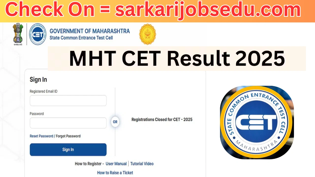 MAH MCA CET 2025 Result Live Updates: Link (OUT), Check Steps to Download Score Card, Qualifying Cutoff
