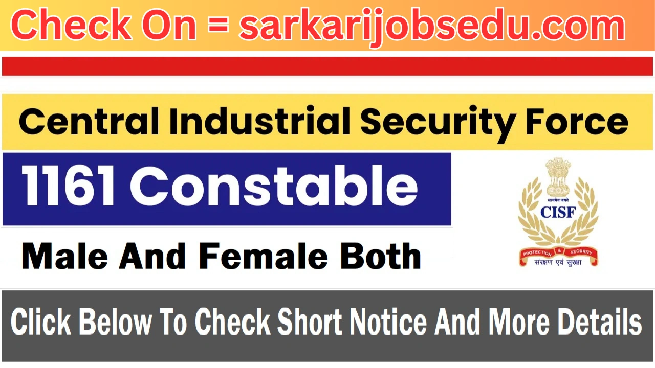 CISF Head Constable Recruitment 2025 – Apply Online for 403 Posts