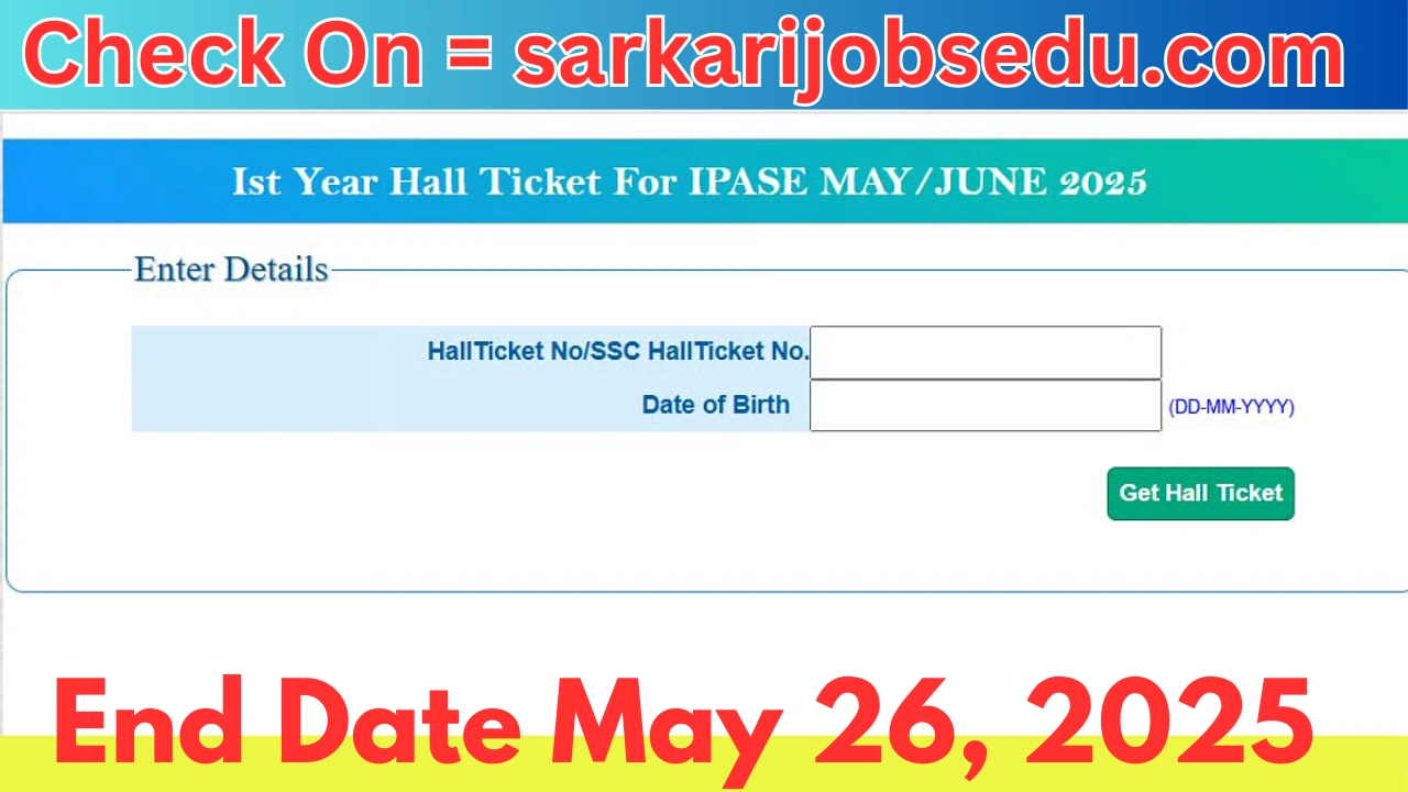 TGBIE IPASE Hall Tickets 2025 Out At tgbie.cgg.gov.in; Direct Links Here