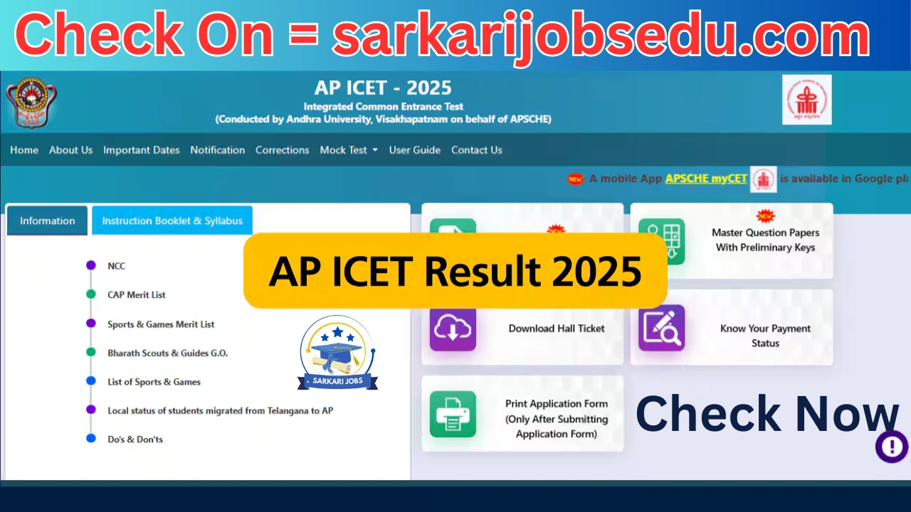 AP ICET Results 2025 OUT at cets.apsche.ap.gov.in, Download Your Scorecard Here