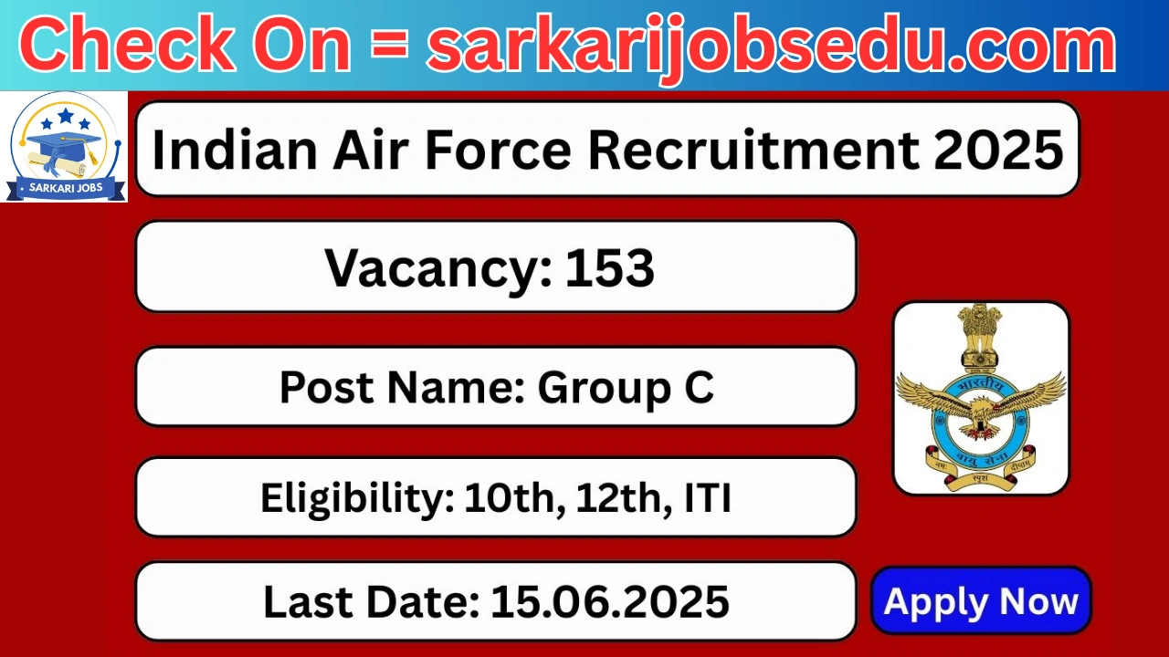 Indian Air Force Group C Form 2025
