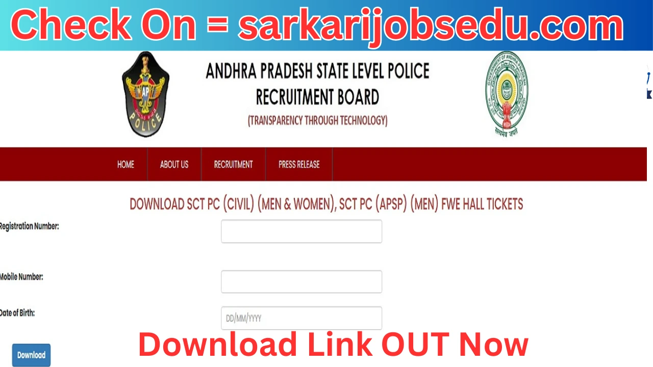 AP Police Constable Admit Card