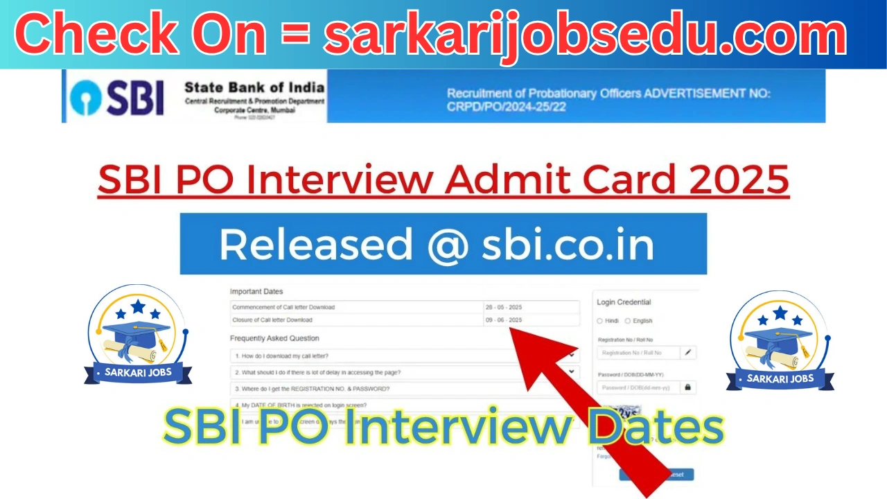 SBI PO Interview Call Letter 2025 OUT Now Get Direct Link and Steps to Download