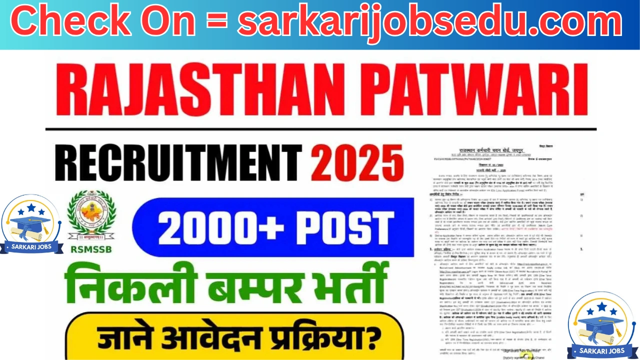 Rajasthan Patwari 2025 Exam Date Out, Check New Exam Date