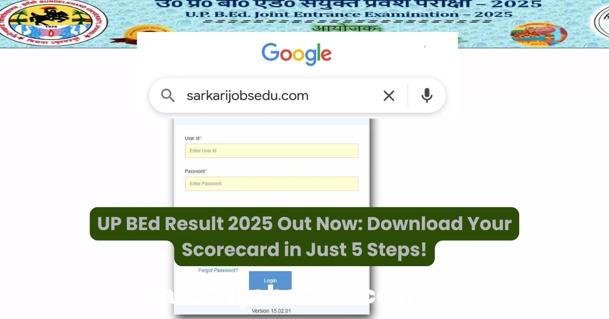 UP BEd Result 2025 Out Now Download Your Scorecard in Just 5 Steps!